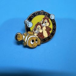 Disney Chipmunks And Nemo Pin