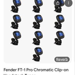 Fender ft-1 pro chromatic clip on headstock tuner