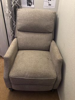Gray Fabric Recliner Chair