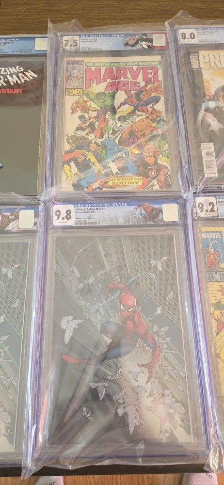 Lot of CGC Marvel Comic Books