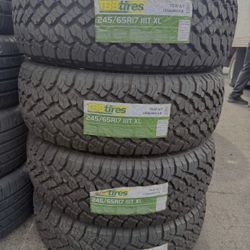 245/65/17 TBB AT 4 New Tires Installed And Balanced