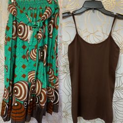  Beautiful African Inspired Skirt With Matching Tank Top