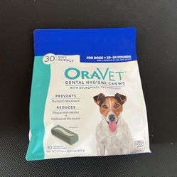 ORAVET Dental Chews for Dogs, Oral Care and Hygiene Chews (Medium Dogs, 25-50 lbs.) 