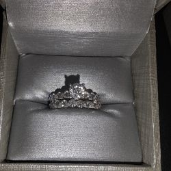 14 K White Gold Set
