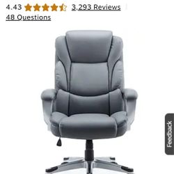 Faux Leather Manager Office Chair (New)