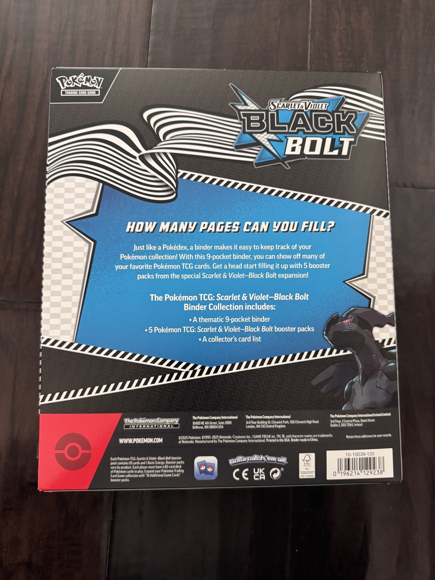 pokemon binder collection black bolt trading cards Amazon.com: Pokemon TCG Scarlet & Violet 10.5 Black Bolt Binder Box : Toys  & Games main image 0