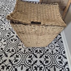 Wicker hamper $20