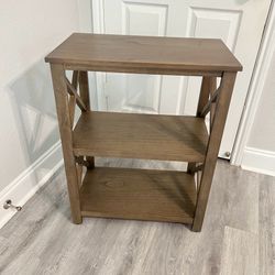 Rustic Brown 3 Tier Bookshelf