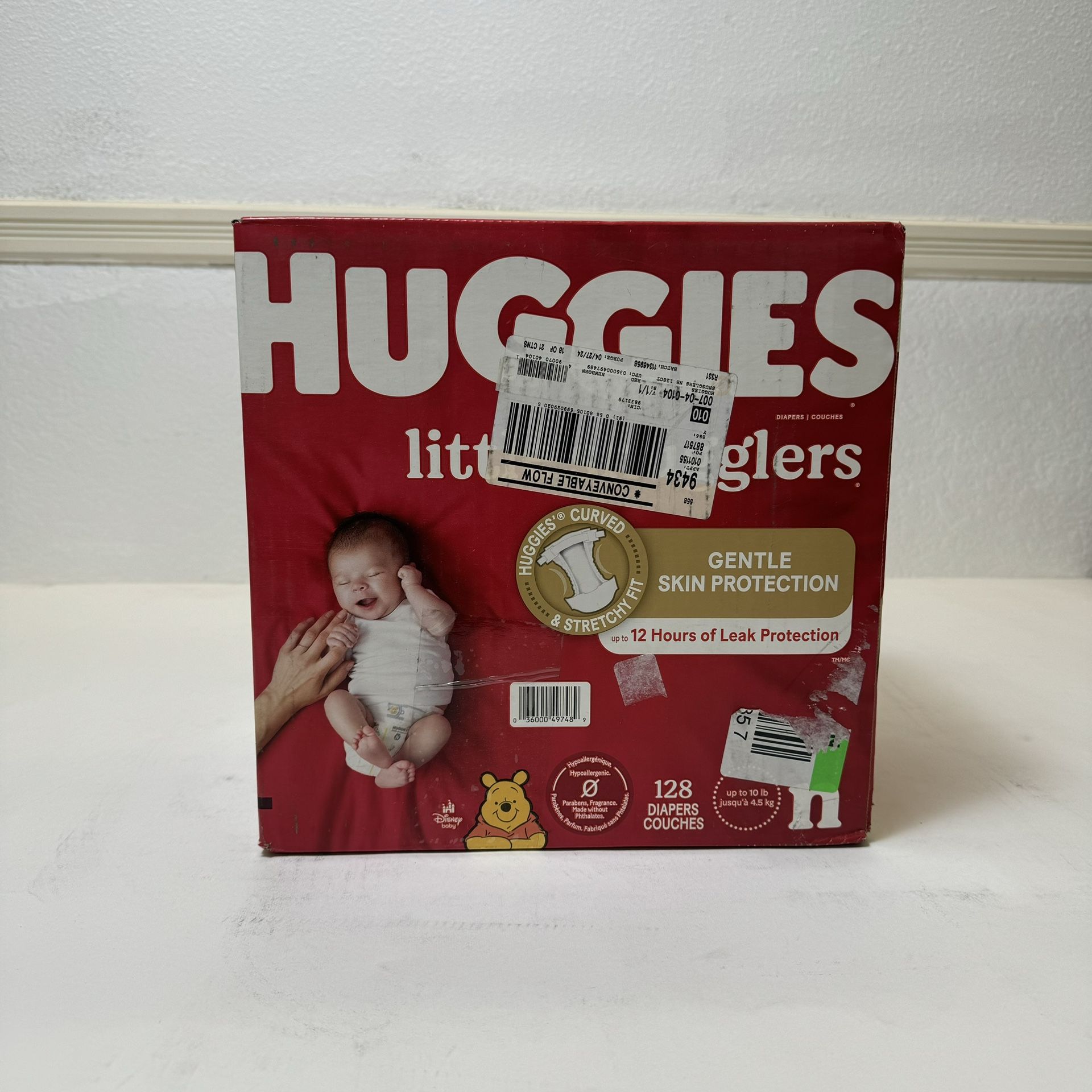 Huggies Little Snugglers Diapers Giant Pack - Size Newborn (128ct)