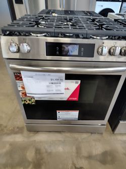 Frigidaire gas range 30in 6cu total air fry convection