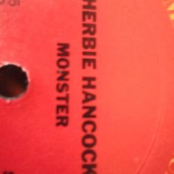 HERBIE HANCOCK MONSTER VINYL ALBUM NO COVER NO SLEEVE $15 FINAL PRICE READ DESCRIPTION AND SEE ALL PICTURES 