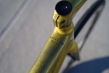 CUSTOM PAINTED GOLD Specialized Aethos!! 54cm Red AXS Thumbnail