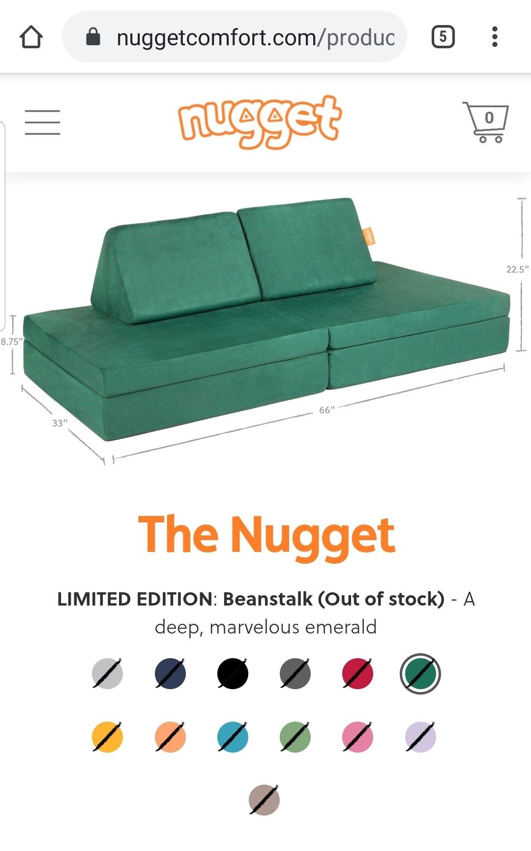 Beanstalk Nugget Cover