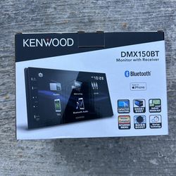 KENWOOD DMX150BT 6.8" Capacitive Touchscreen Digital Multimedia Receiver – Bluetooth, USB Mirroring for Android, Rear Camera Input, 13-Band EQ