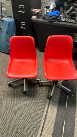 Red chairs