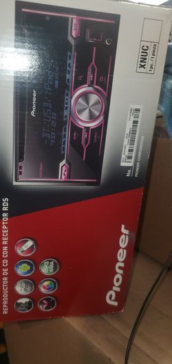 Color changing car stereo with mic.