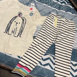 Brand New Still With Tags Girls Size 5 In Shirt Size 4 In Leggings 