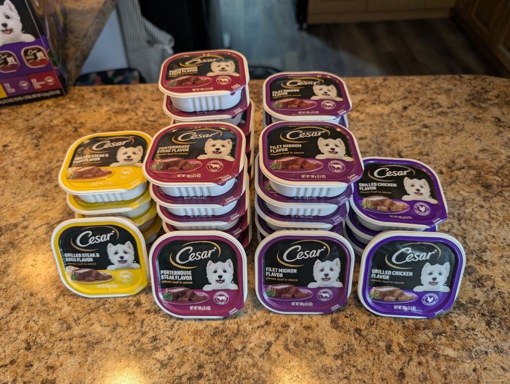 Cesar Wet 3.5 oz dog food, Count 30.