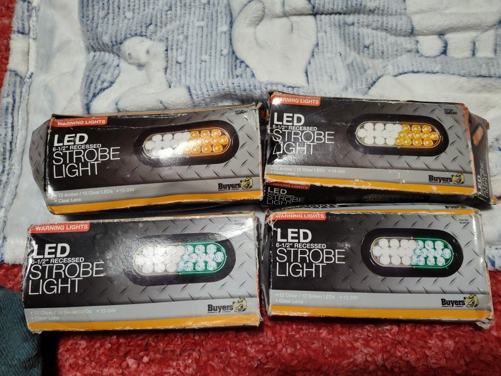 4 LED 6 1/2 Recessed Strobe Lights