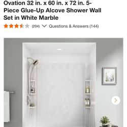 American standard shower side left or right new in box size 32 x 60 x 72 walls and base Retail $803 Here Only $650 No Tax Loca. hesperia ca