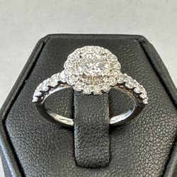 1/2ct White Gold Engagement Ring 