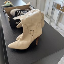 Beige Ankle Boots 