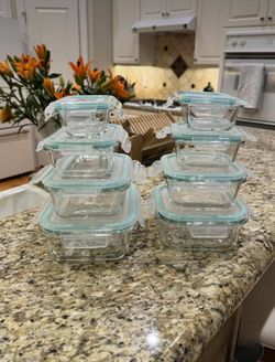 Glass food container