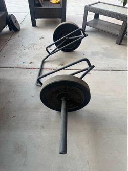 Hex Bar Trap Bar w 45 pound Plate set
