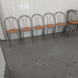 9 Rod Iron Chairs Heavy Duty