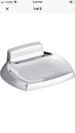 Donner Contemporary P5360 Wallmount Soap Dish Holder, Chrome