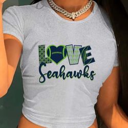 Seahawks Love Vibes Crop Top