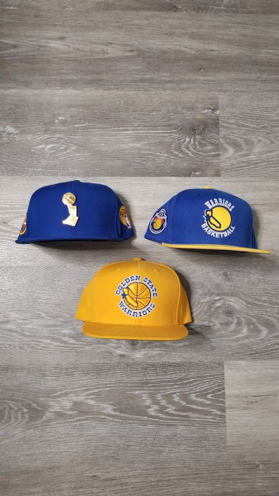 Mitchell and Ness Warriors Snap Back Hats