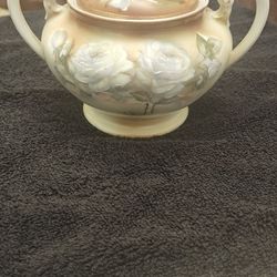 Antique China!!Weimar Germany Porcelain Hand Painted Sugar Bowl 