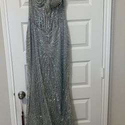 Silver Sequin/ Jeweled Dress 