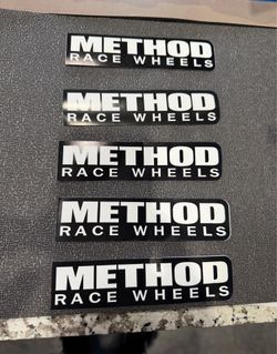 Method race stickers (each $1)