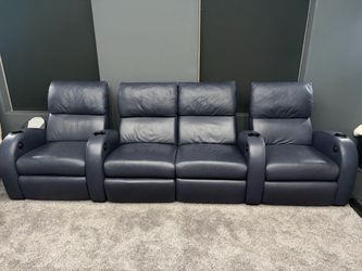 4 chair leather recliner chairs