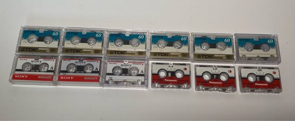 Micro casette tapes - Sony Panasonic TDK