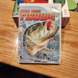 Wii Sega  Bass Fishing Game With Instructions 