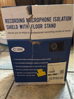 Microphone Stand & Isolation Shield (Opened Box)