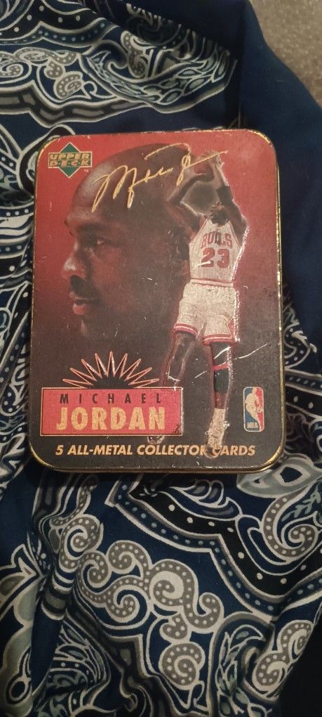 Michael Jordan Upper Deck All-Metal Collector Card Set Of 5 1996