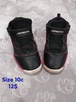 Pink & black Jordan's