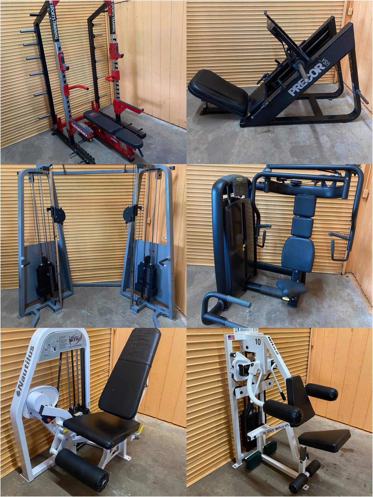 Tons Of Commercial Gym Equipment- Squat Rack, Leg Press, Weight Bench, Functional Trainer, Crossover, Hammer Strength, Cybex