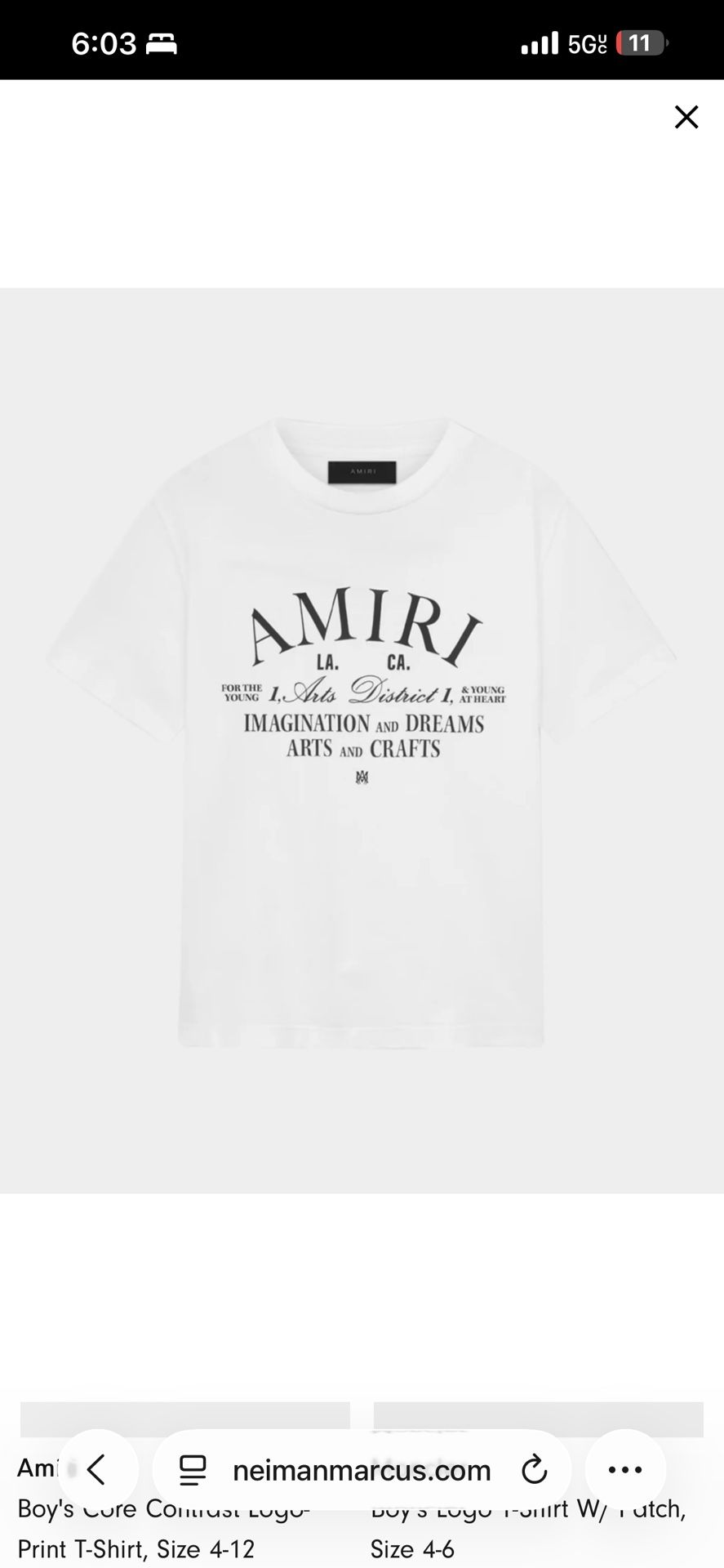New Amiri Men's Tee Short Sleeve Crew Neck T-Shirts