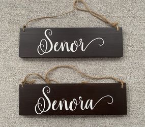 Wood Wedding Signs