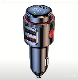 Universal Model (Battery-Free) — Car Plug-in, 36V Voltage — 48W Car FM Transmitter with 5.4A Adapter, USB-C PD30W & QC3.0 Charger — Hi-Fi MP3 Player, 