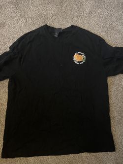 H&M Black Orange Graphic Tee
