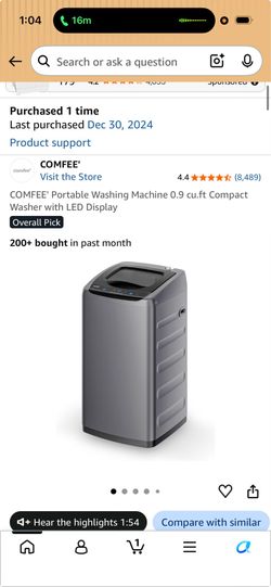 Portable washing machine (mini)
