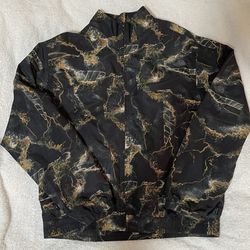 Supreme Marble Track Jacket Black FW2020 Sz M 100 % Authentic