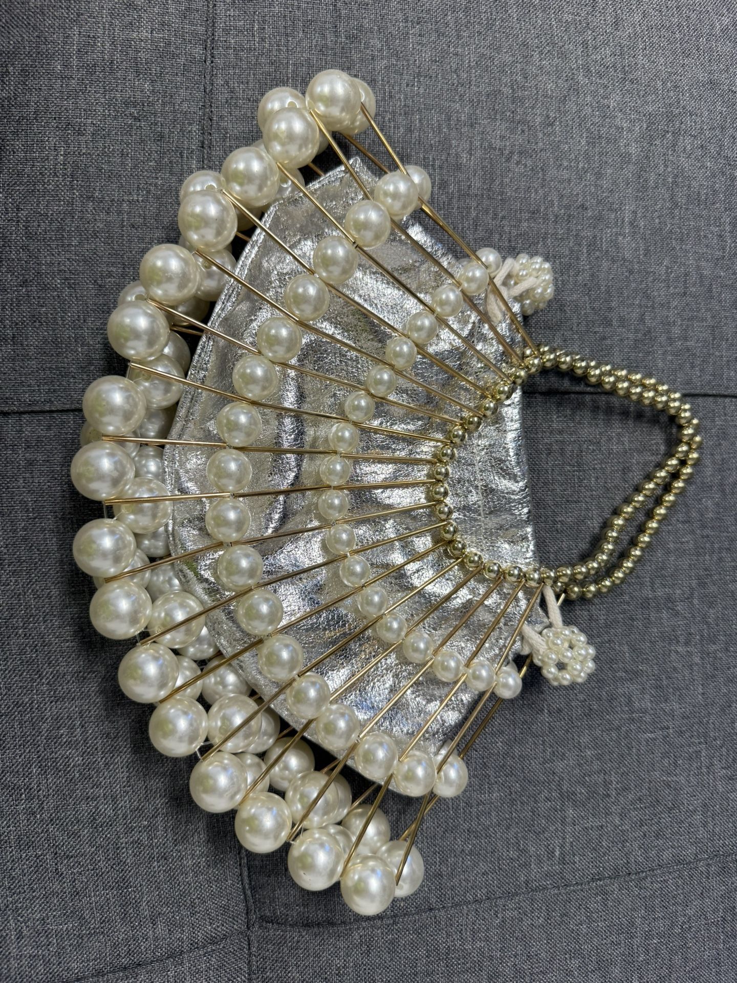 Pearl Purse for Women,Beaded Purse Bag,Pearl Clutch for Women Party Appointment