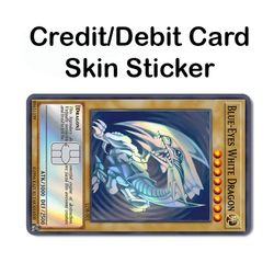 Yugioh Holographic Credit/Debit Card Vinyl Skins Stickers
